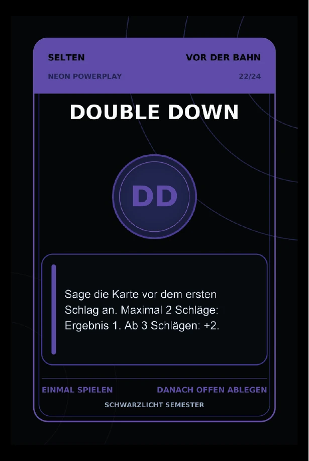Aktionskarte Double Down
